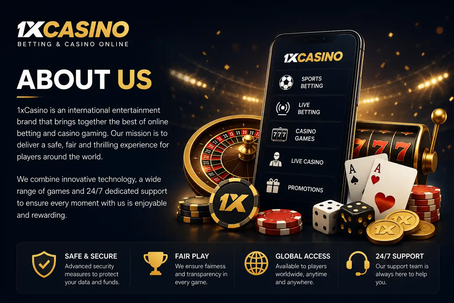 About 1xCasino Sportsbook and Online Casino Platform